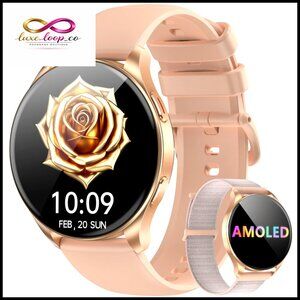 Smart Watch for Women, 1.43" AMOLED Display, Fitness Tracker with Heart Rate
